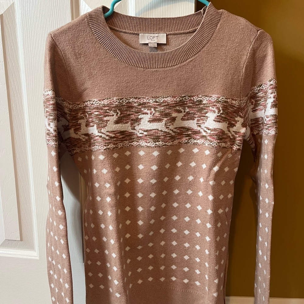 LOFT Tan Knit Sweater